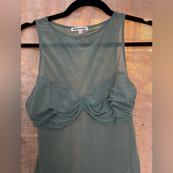 Reformation Rose Sheer Knit Top ✨NWT✨ - Picture 3 of 5